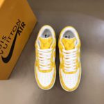 Louis Vuitton And Nike “Air Force 1” By Virgil Abloh White/Yellow For Men, Men's Shoes