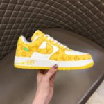 Louis Vuitton And Nike “Air Force 1” By Virgil Abloh White/Yellow For Men, Men's Shoes