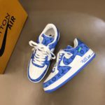 Louis Vuitton And Nike “Air Force 1” By Virgil Abloh White/Team Royal For Men, Men's Shoes 1A9VAO