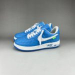 Louis Vuitton x Nike "Air Force 1" By Virgil Abloh in Blue and White Sneaker For Men, Men's Shoes