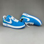 Louis Vuitton x Nike "Air Force 1" By Virgil Abloh in Blue and White Sneaker For Men, Men's Shoes