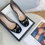 Gucci Women's Ballet Flat With Horsebit Black For Women GG