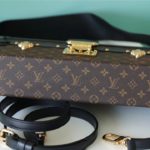Louis Vuitton Petite Malle East-West Monogram Canvas By Nicolas Ghesquiere For Women, Women's Handbags, Shoulder And Crossbody Bags 27cm/10.6in LV M46120