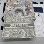 Christian Dior Large Dior Book Tote Gray Multicolor, For Women, Women’s Handbags 16.5in/42cm CD