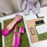 Gucci Women's Slingback With Horsebit Dark Pink For Women GG