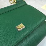 Dolce & Gabbana Medium Sicily Handbag In Dauphine Green For Women 10.2in/26cm DG BB4347A100187399