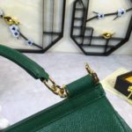 Dolce & Gabbana Medium Sicily Handbag In Dauphine Green For Women 10.2in/26cm DG BB4347A100187399