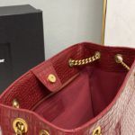 Saint Laurent Claude-Effect Tote Bag Red For Women 11in/28cm YSL 64028116J0W