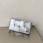 Bottega Veneta Mini Cassette Crossbody Bag Silver, For Women, Women's Bags 6.9in/17.5cm