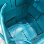Bottega Veneta Mini Cassette Bucket Bag Blue, For Women, Women's Bags 5.5in/14cm