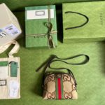 Gucci Ophidia Jumbo GG Small Shoulder Bag Brown For Women, Women's Bags 9.3in/24cm GG ‎‎499621 UKMIG 2570
