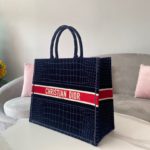 Christian Dior Large Dior Book Tote Red Blue, For Women, Women’s Handbags 16.5in/42cm CD