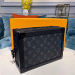 Louis Vuitton Soft Trunk Monogram Eclipse Canvas For Men, Men's Bags 9.8in/25cm LV M44730