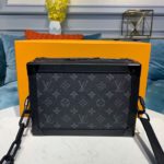 Louis Vuitton Soft Trunk Monogram Eclipse Canvas For Men, Men's Bags 9.8in/25cm LV M44730
