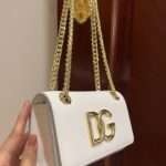 Dolce & Gabbana Polished 3.5 Phone Bag White For Women 7.3in/19cm DG