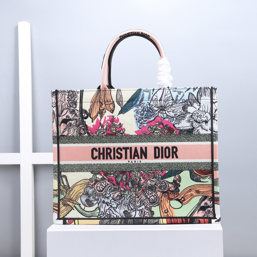 Christian Dior Large Dior Book Tote Multicolor, For Women, Women’s Handbags 16.5in/42cm CD