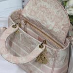 Christian Dior Medium Lady D-Lite Bag Pink, For Women, Women’s Handbags 24cm/9.5in CD M0565OTDT_M912