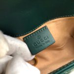 Gucci Marmont Matelassé Super Mini Bag Green Matelassé Chevron For Women 6.2in/16.5cm GG
