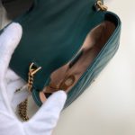 Gucci Marmont Matelassé Super Mini Bag Green Matelassé Chevron For Women 6.2in/16.5cm GG