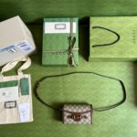 Gucci Horsebit 1955 Mini Bag Beige For Women, Women's Bags 7.1in/18cm GG ‎‎‎699296 92TCG 8563