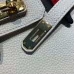 Hermes Birkin White Semi Handstitched With Gold Toned Hardware For Women 30cm/11.8in