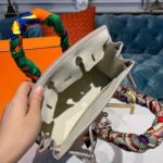 Hermes Birkin White Semi Handstitched With Gold Toned Hardware For Women 30cm/11.8in