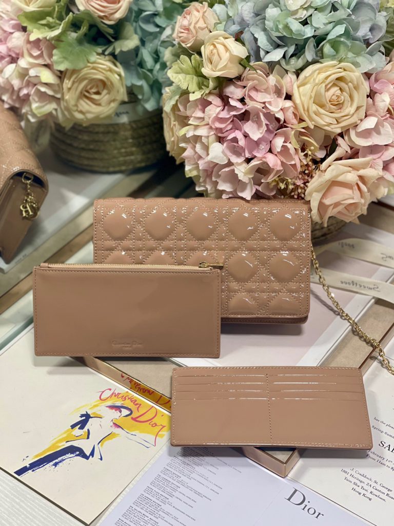Christian Dior Lady Dior Pouch Beige, For Women, Women’s Handbags 8.5in/21.5cm CD S0204OVRB_M45M