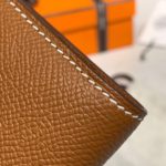 Hermes Kelly Wallet To Go Woc Brown With Gold Toned Hardware Bag For Women 8.2in/21cm