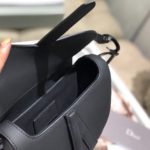 Christian Dior Mini Saddle Bag Black Ultramatte For Women 19.5cm/7.6in CD