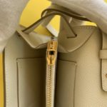 Hermes Kelly Classique To Go Wallet  21cm/8.3in Gold Toned Hardware For Women Cream