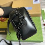 Gucci Marmont Matelasse Shoulder Bag Black For Women, Women's Bags 9.5in/24cm GG