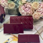 Christian Dior Lady Dior Pouch Maroon, For Women, Women’s Handbags 8.5in/21.5cm CD