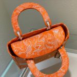 Christian Dior Medium Lady D-Lite Bag Orange, For Women, Women’s Handbags 24cm/9.5in CD M0565OROC_M057
