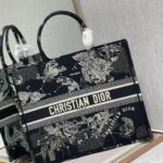 Christian Dior Large Dior Book Tote Black And White, For Women, Women’s Handbags 16.5in/42cm CD