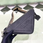 Prada Saffiano Triangle Bag Black  For Women, Women's Bags 11in/28cm 2VH155_2FAD_F0002_V_OOO