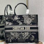 Christian Dior Large Dior Book Tote Black And White, For Women, Women’s Handbags 16.5in/42cm CD