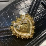 Dolce & Gabbana Small Devotion Bag Black For Women 7.5in/19cm DG 