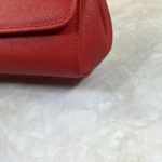 Dolce & Gabbana Medium Sicily Handbag In Dauphine Red For Women 10.2in/26cm DG BB4347A100180303
