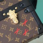 Louis Vuitton Petite Malle East-West Monogram Canvas By Nicolas Ghesquiere For Women, Women's Handbags, Shoulder And Crossbody Bags 27cm/10.6in LV M46120