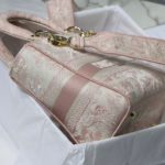 Christian Dior Medium Lady D-Lite Bag Pink, For Women, Women’s Handbags 24cm/9.5in CD M0565OTDT_M912