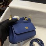 Dolce & Gabbana Small Sicily Bag In Dauphine Blue For Women 7.5in/19cm DG BB7116A100180648