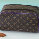 Louis Vuitton Dopp Kit Poche Toilette Monogram Canvas By Virgil Abloh's Minty /Purple For Women, Women's Wallets 11in/28cm LV 
