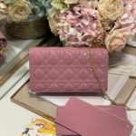 Christian Dior Lady Dior Pouch Pink, For Women, Women’s Handbags 8.5in/21.5cm CD
