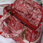 Christian Dior Medium Lady D-Lite Bag Red, For Women, Women’s Handbags 24cm/9.5in CD