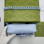 Gucci Marmont Super Mini Bag Blue For Women, Women's Bags 6.2in/17cm GG