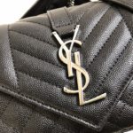 Saint Laurent Envelope Small Bag In Mix Matelassé Grain De Poudre Black For Women 8.2in/21cm YSL 600195BOW921000