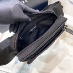 Prada Re-Nylon And Saffiano Belt Bag Black For Women, Women's Bags 8.2in/21cm 2VL977_2DMG_F0002_V_WOO