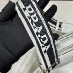 Prada Bag With Shoulder Strap White For Women, Women's Bags 8.6in/22cm 1BH082_2DKV_F0009_V_3OM
