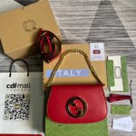 Gucci Blondie Shoulder Bag Red For Women, Women's Bags 11in/28cm GG‎