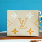 Louis Vuitton Toiletry Pouch 26 Monogram Empreinte Yellow For Women, Women's Wallets 9.8in/25cm LV M80504